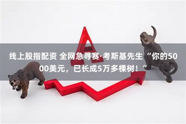 线上股指配资 全网急寻赛·考斯基先生 “你的5000美元，已长成5万多棵树！”